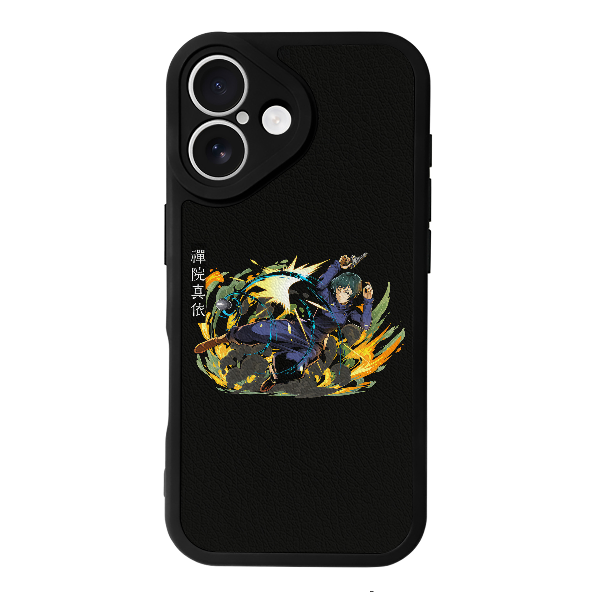 （画像用） 呪術廻戦 Jujutsu Kaisen 【iPhone 16シリーズ対応】シリコンスマホケース（レザー調） 材質：シリコン